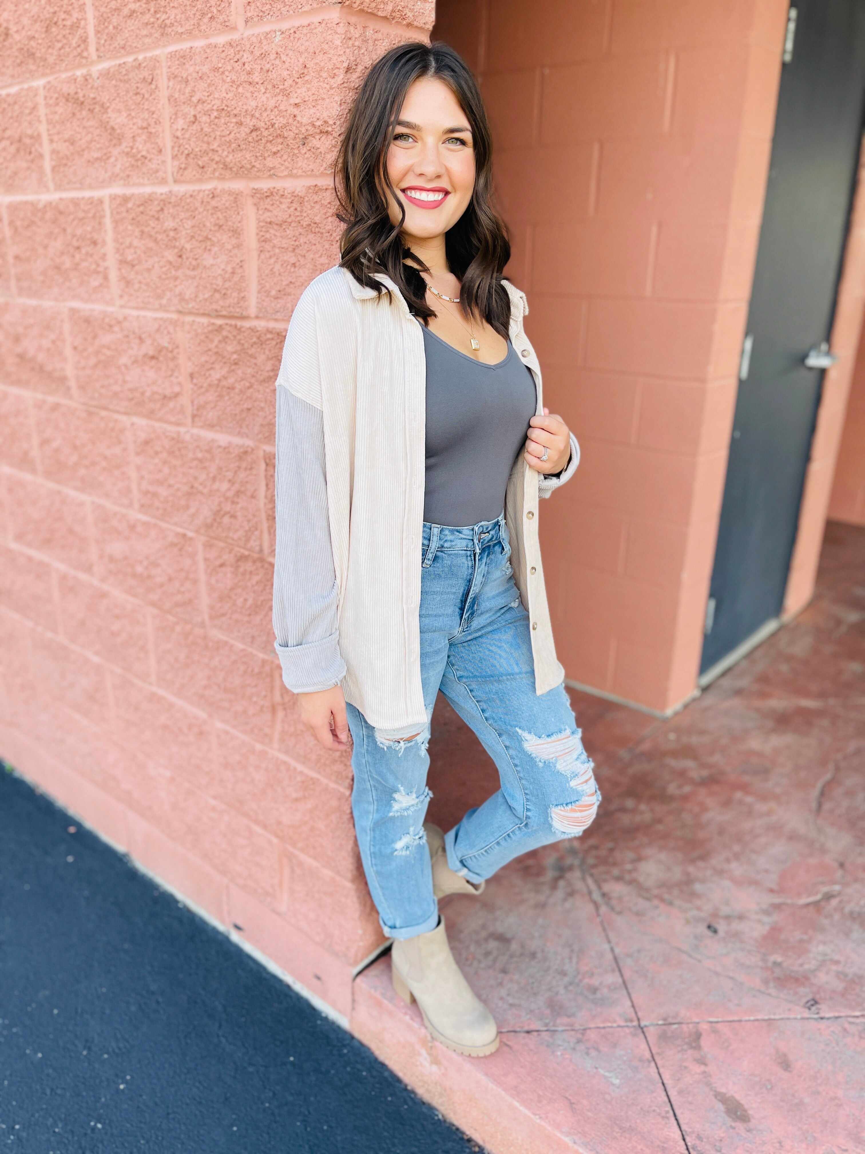 Plus/Reg Don’t Be Distressed Boyfriend Jeans