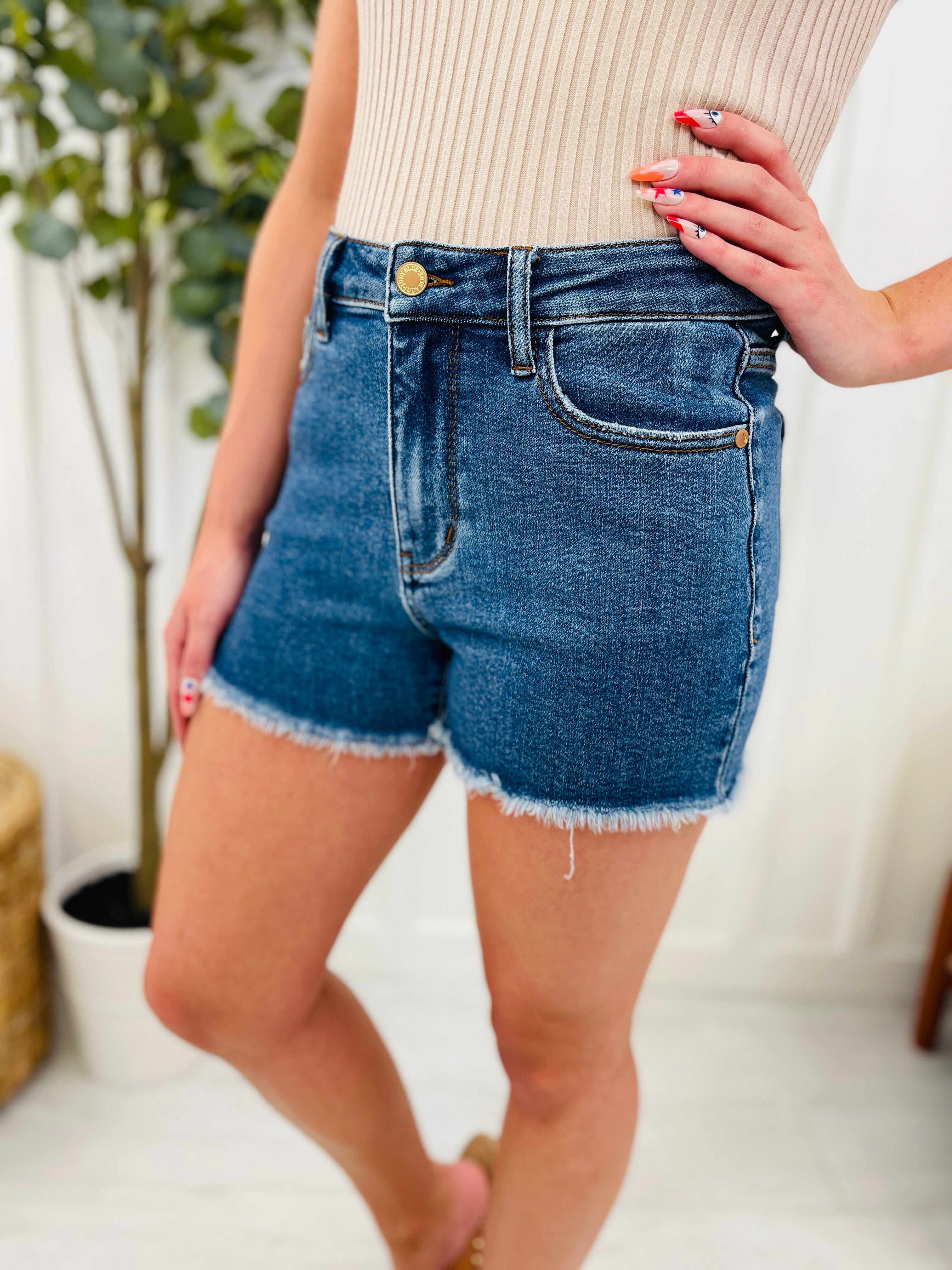 REG/CURVY Soak Up The Sun Cut Off Shorts