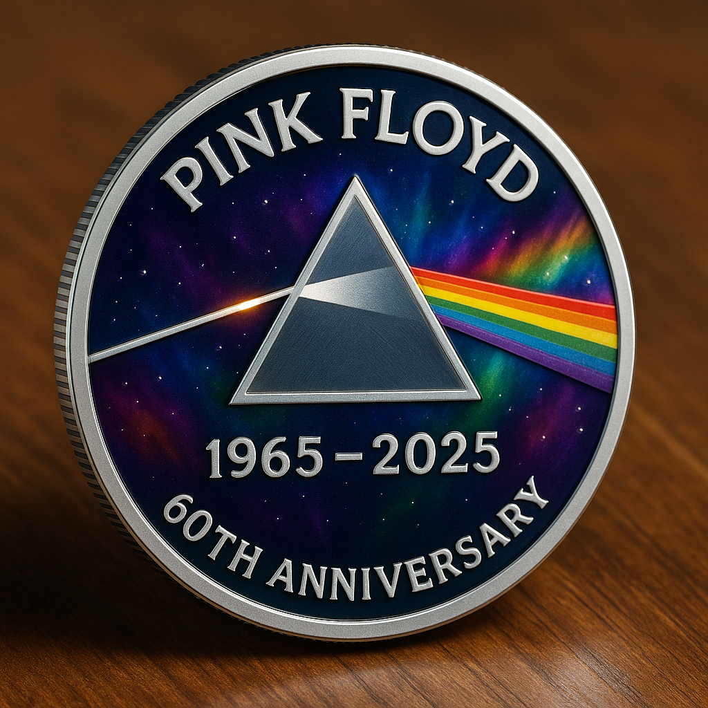 Pink Floyd 60th Anniversary Commemorative Coin