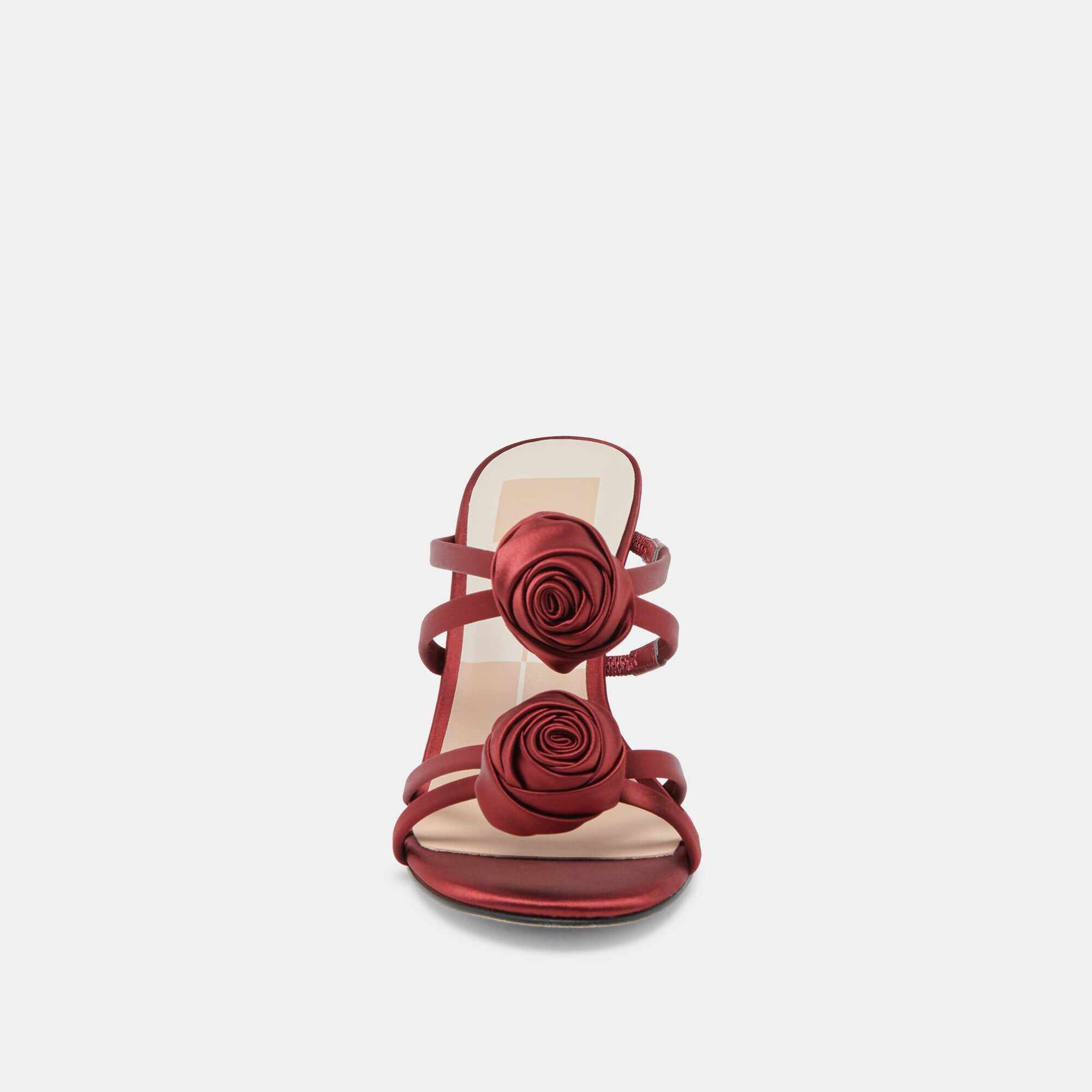 LINZY HEELS WINE SATIN