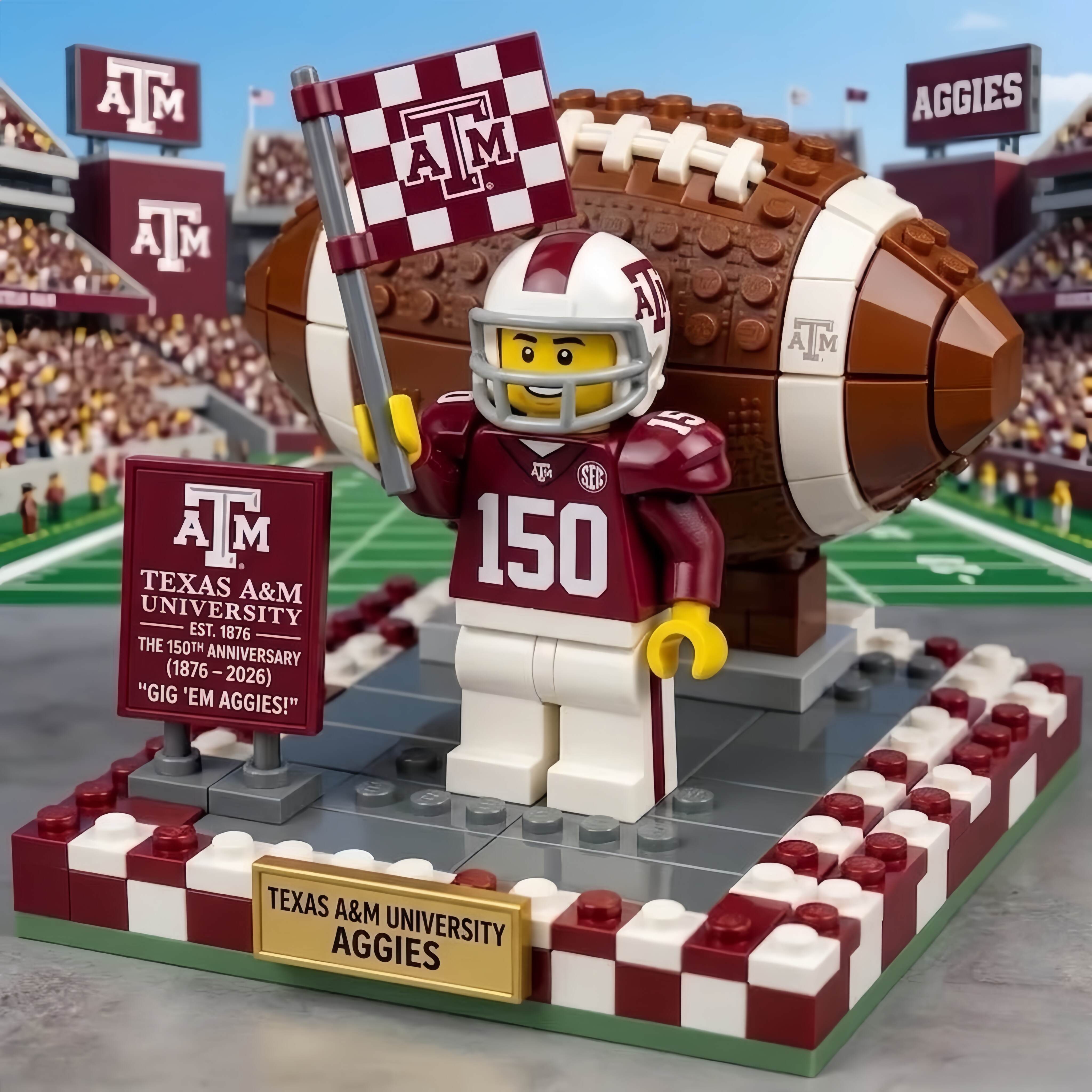 Texas A&M University 150th Anniversary Brick Set