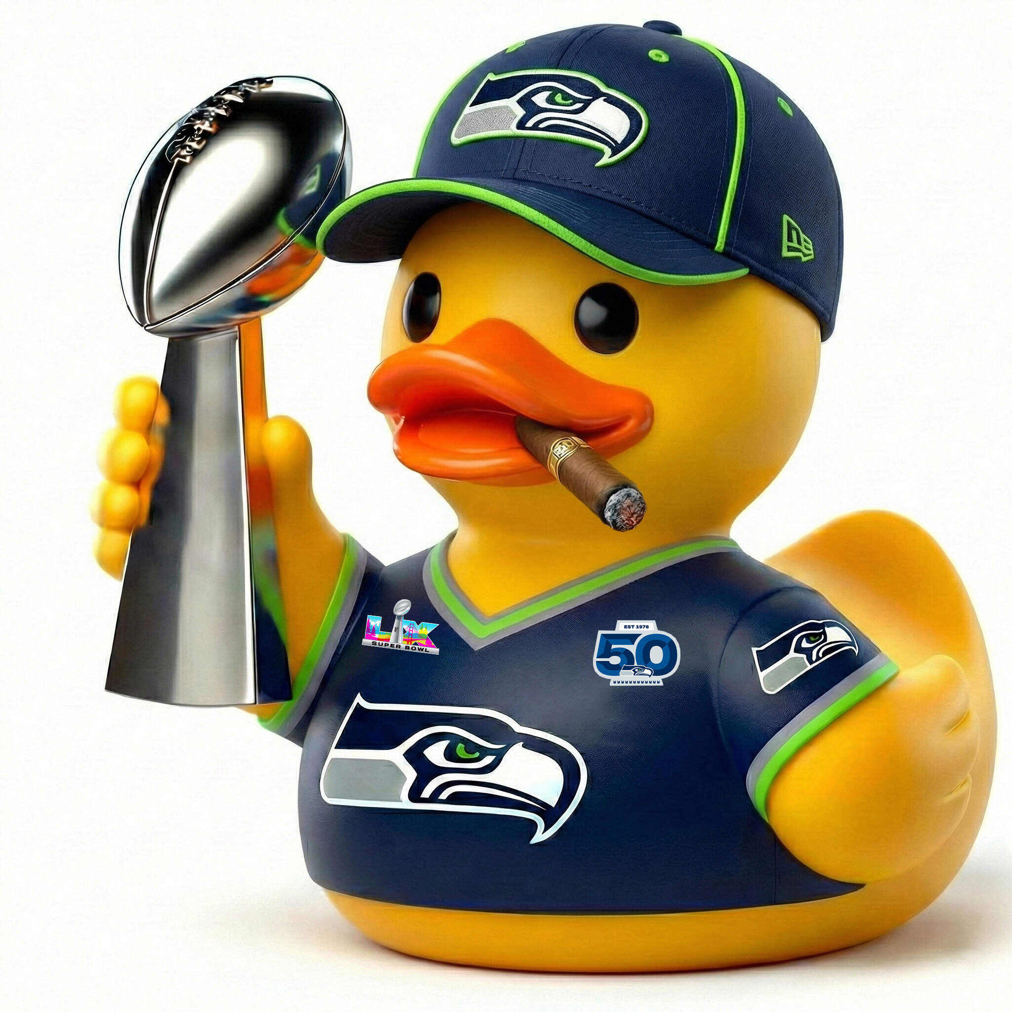 Seattle Seahawks Super Bowl Champion Duck