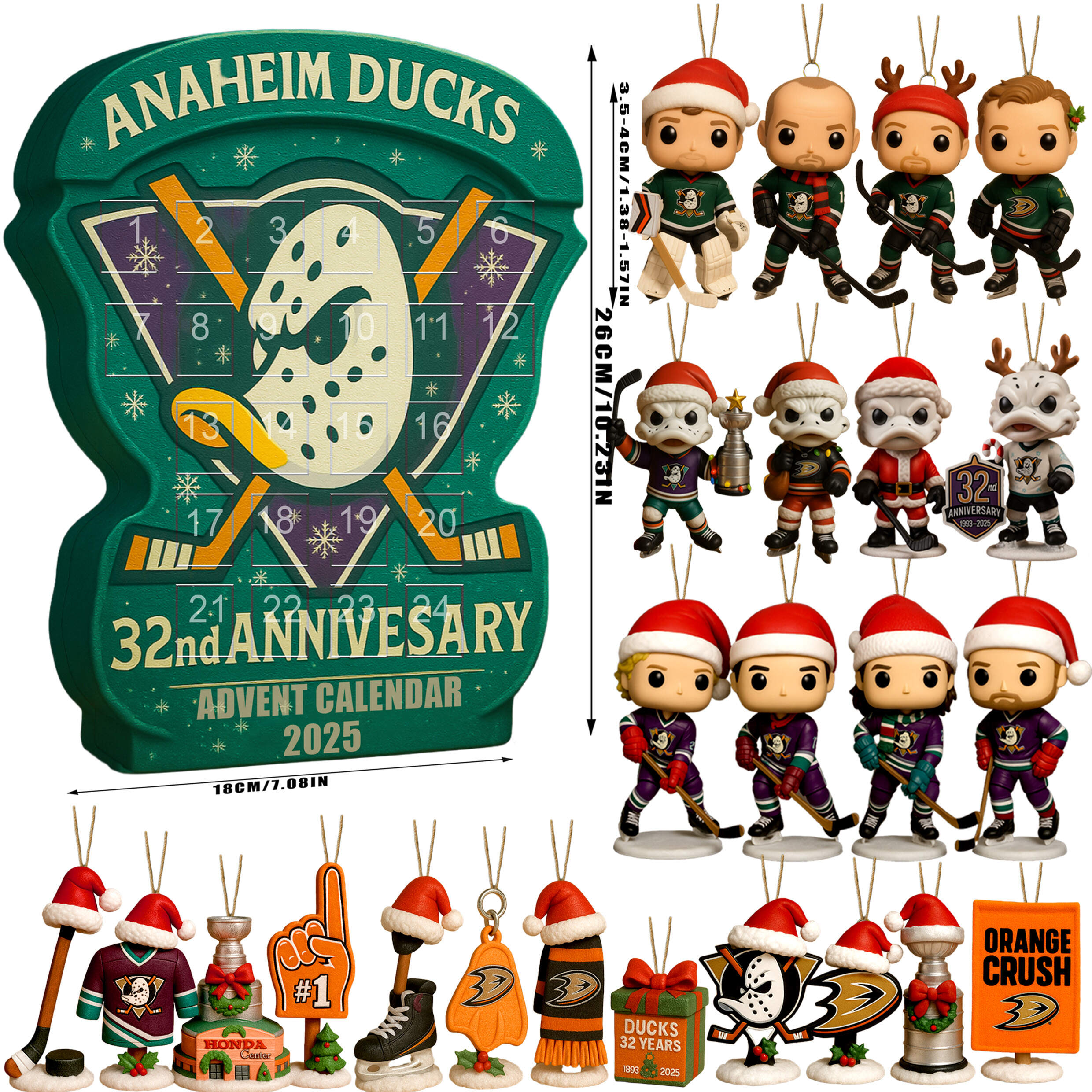 Anaheim Ducks 32nd Anniversary 2025 Advent Calendar