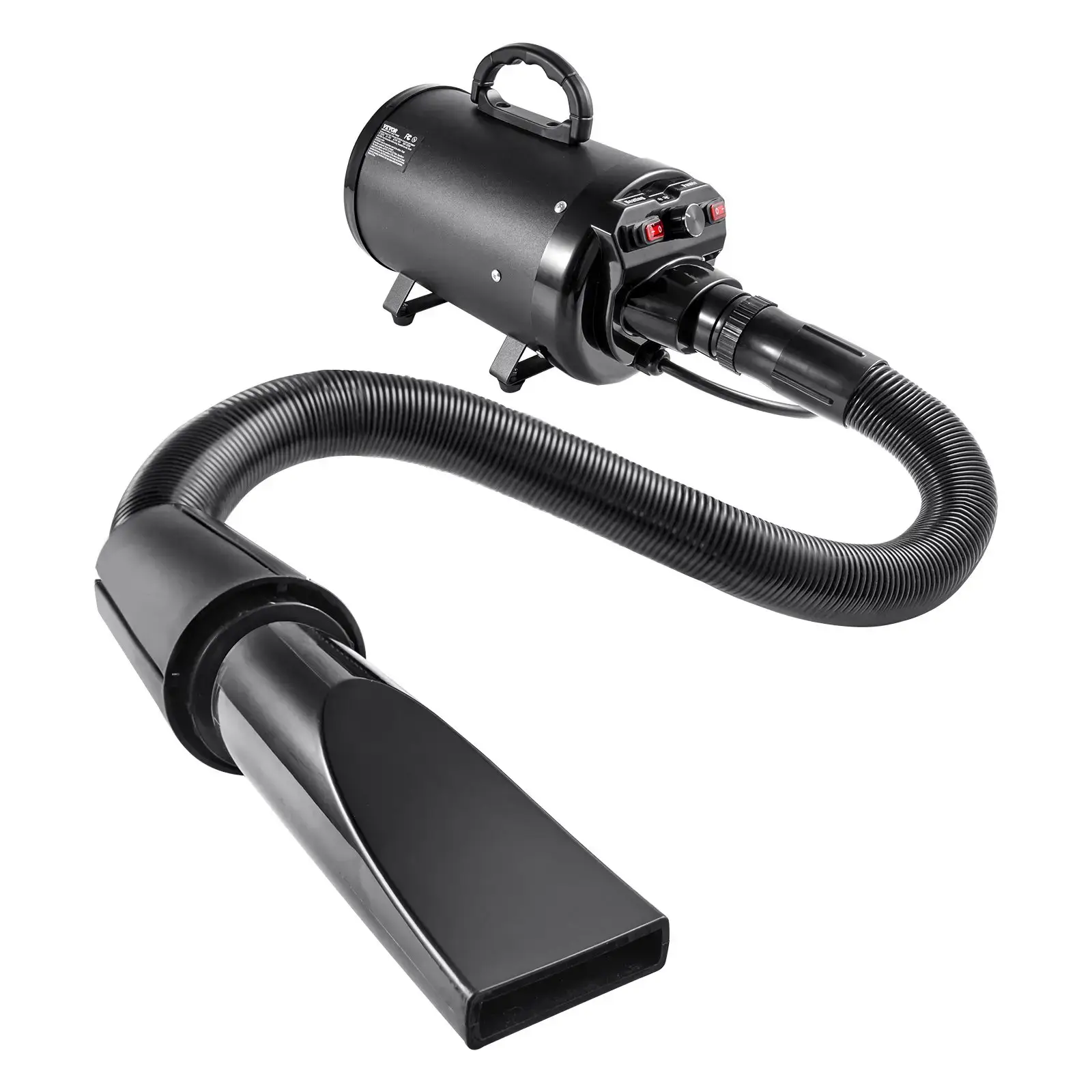 Portable 2000W Pet Dog Blow Dryer, 2.7HP Adjustable Speed & Temperature Control Pet Grooming Dryer with 4 Nozzles & Extendable Hose, Ideal Holiday Gift for Dog Owners