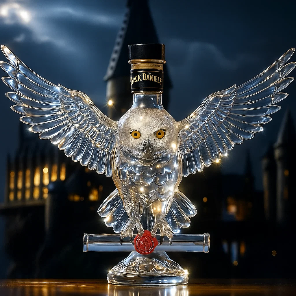 Hogwarts Owl Whisky bottle