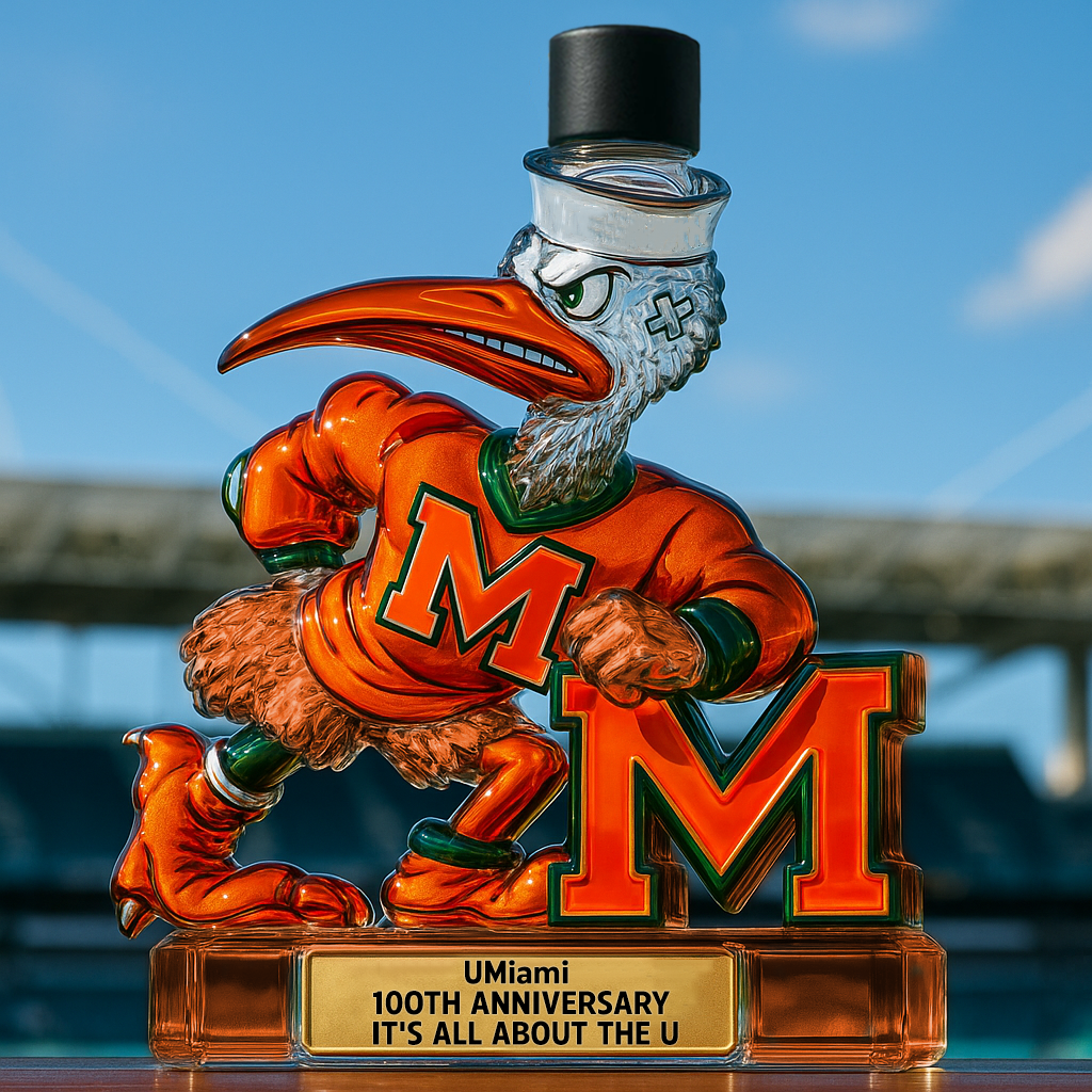 UMiami Whiskey Bottle