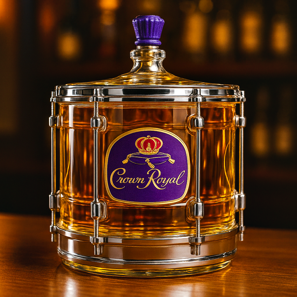 Snare Drum Whiskey Bottle