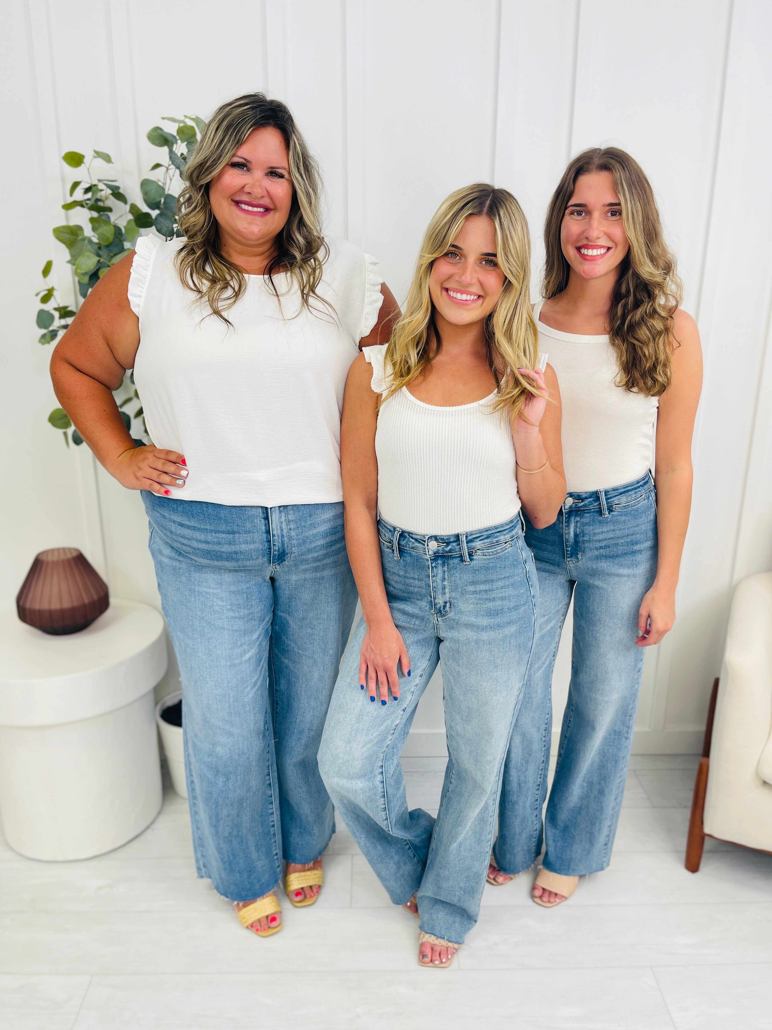 REG/CURVY Stand By Me Wide Leg Trouser Jeans