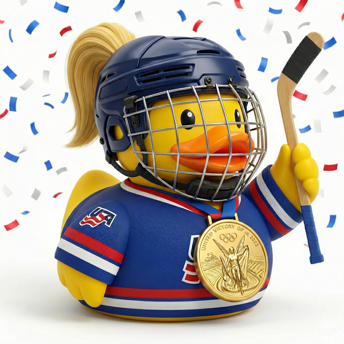 USA Women's Hockey Olympic Gold Medal Duck