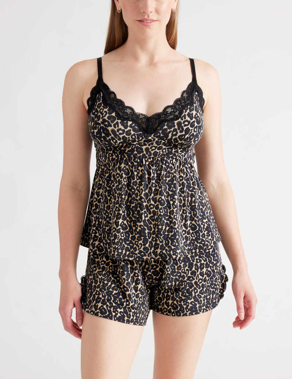 Lace Trim Sleep Short
