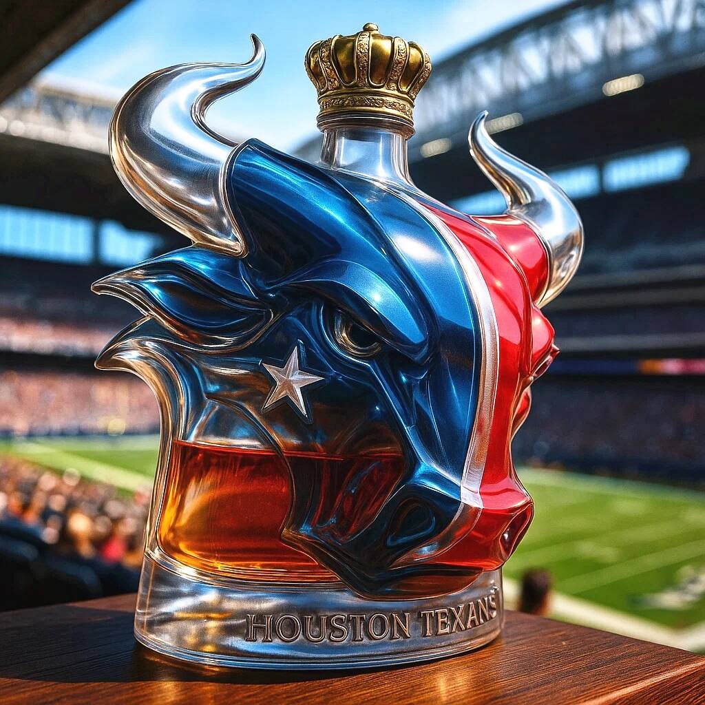 Houston Texans Whiskey Bottle