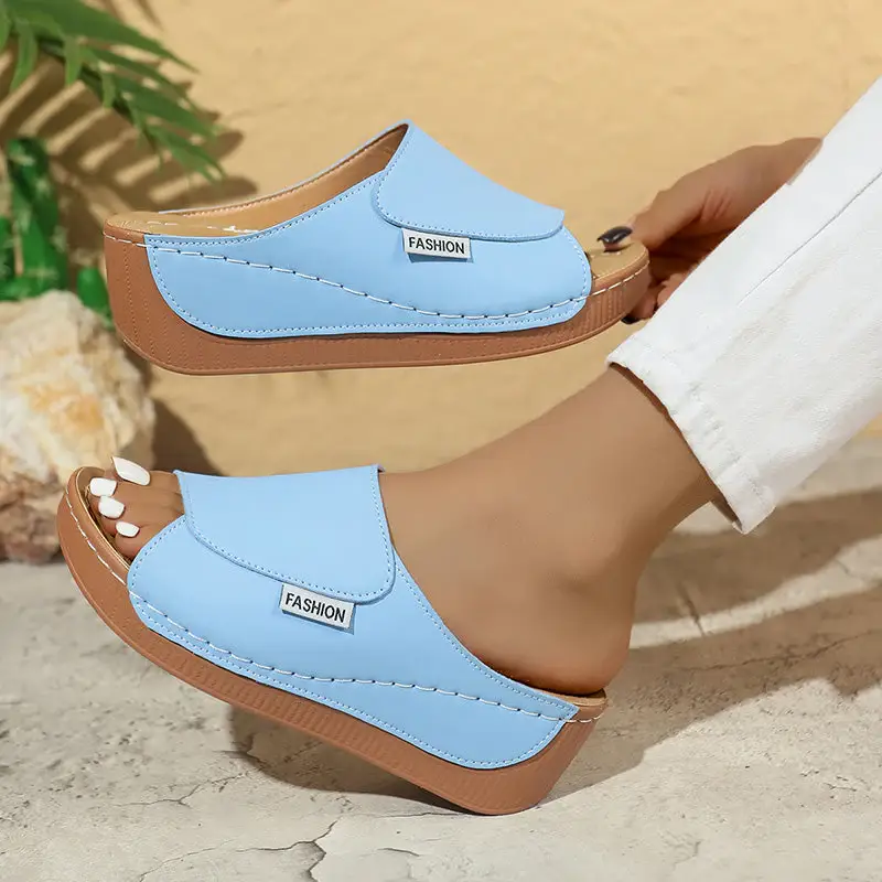 🔥Women's Casual Wedge Slide Sandals