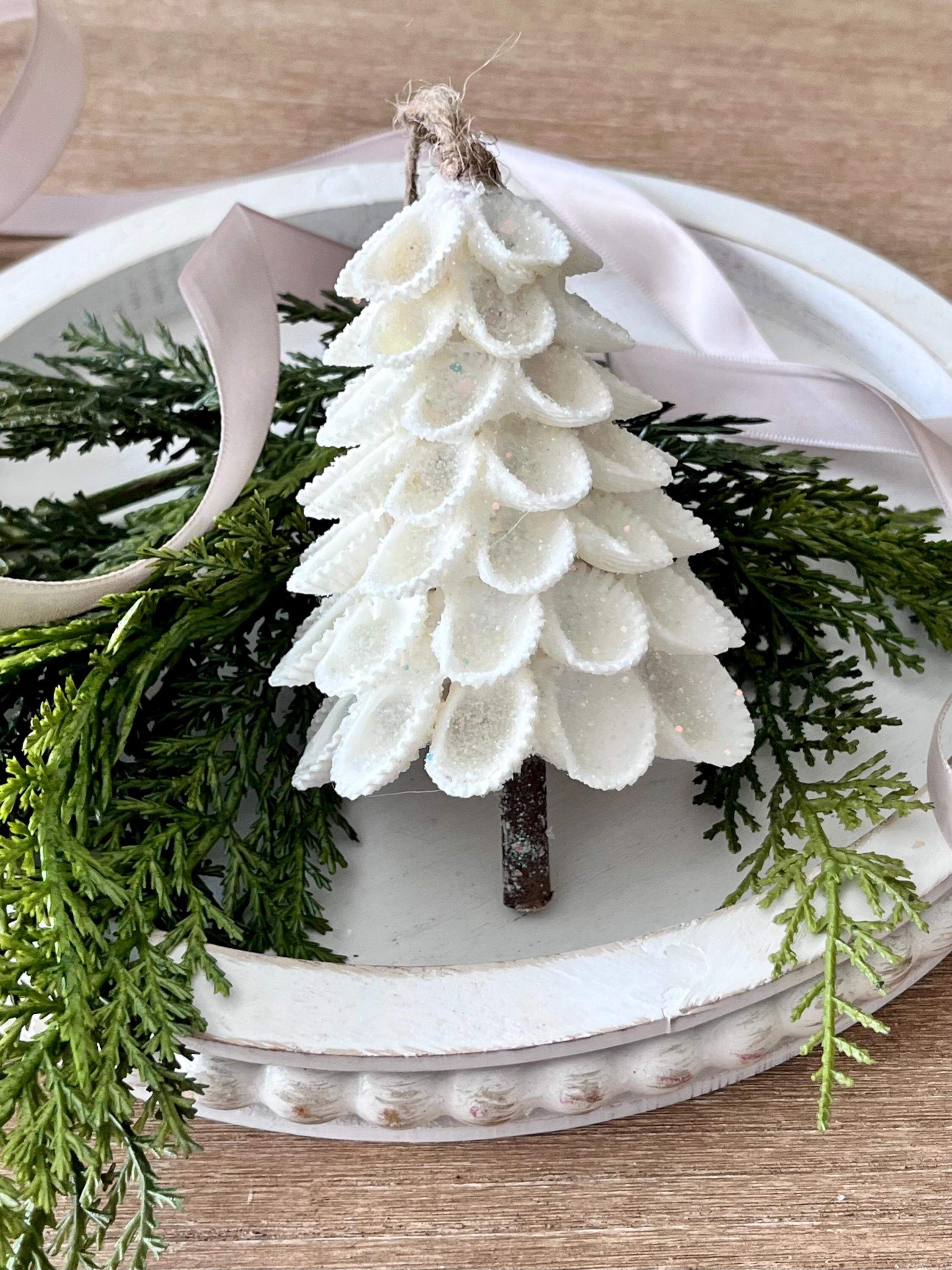 Handmade Tiny Shell Tree Ornament