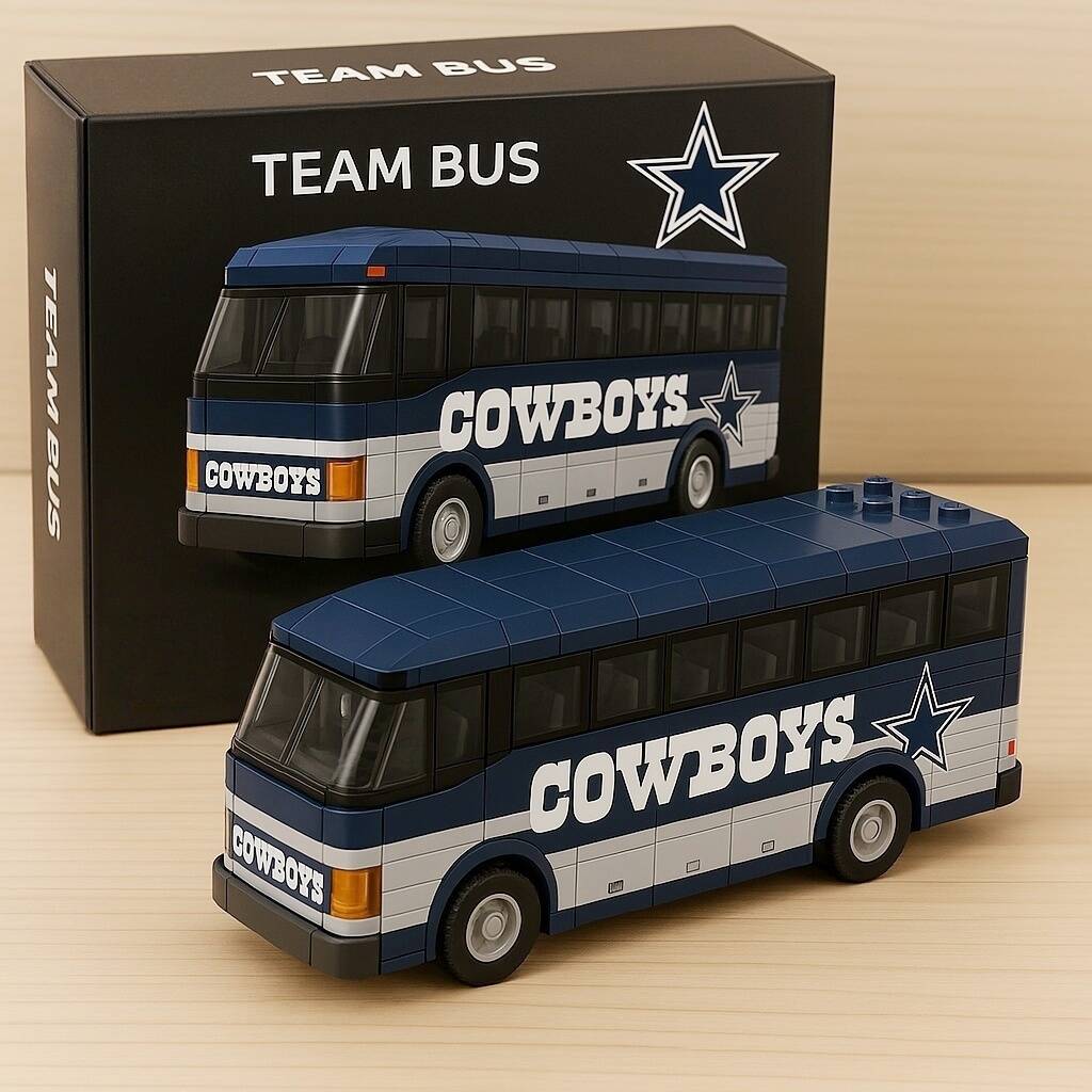 🏈🚍NFL Team Bus Brick Set