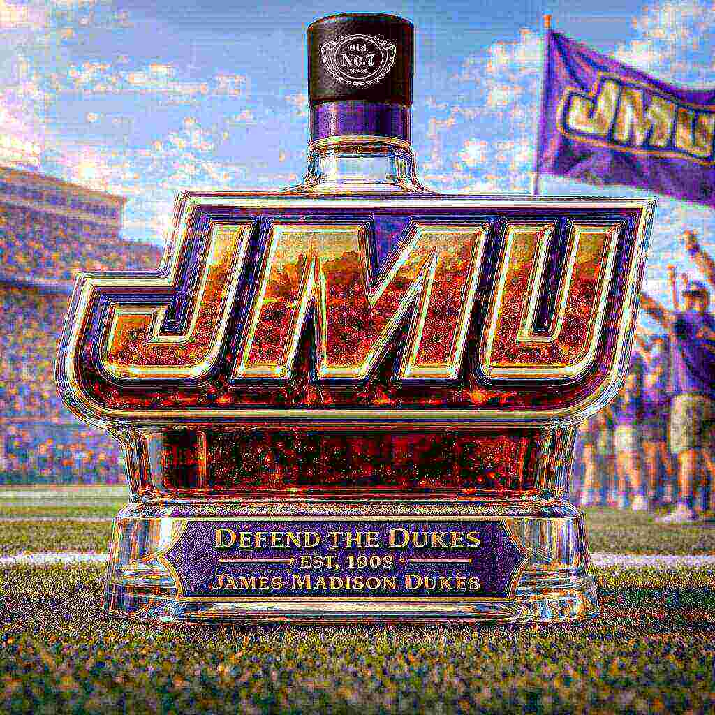 JMU DUKES Limited Edition Whiskey Bottle