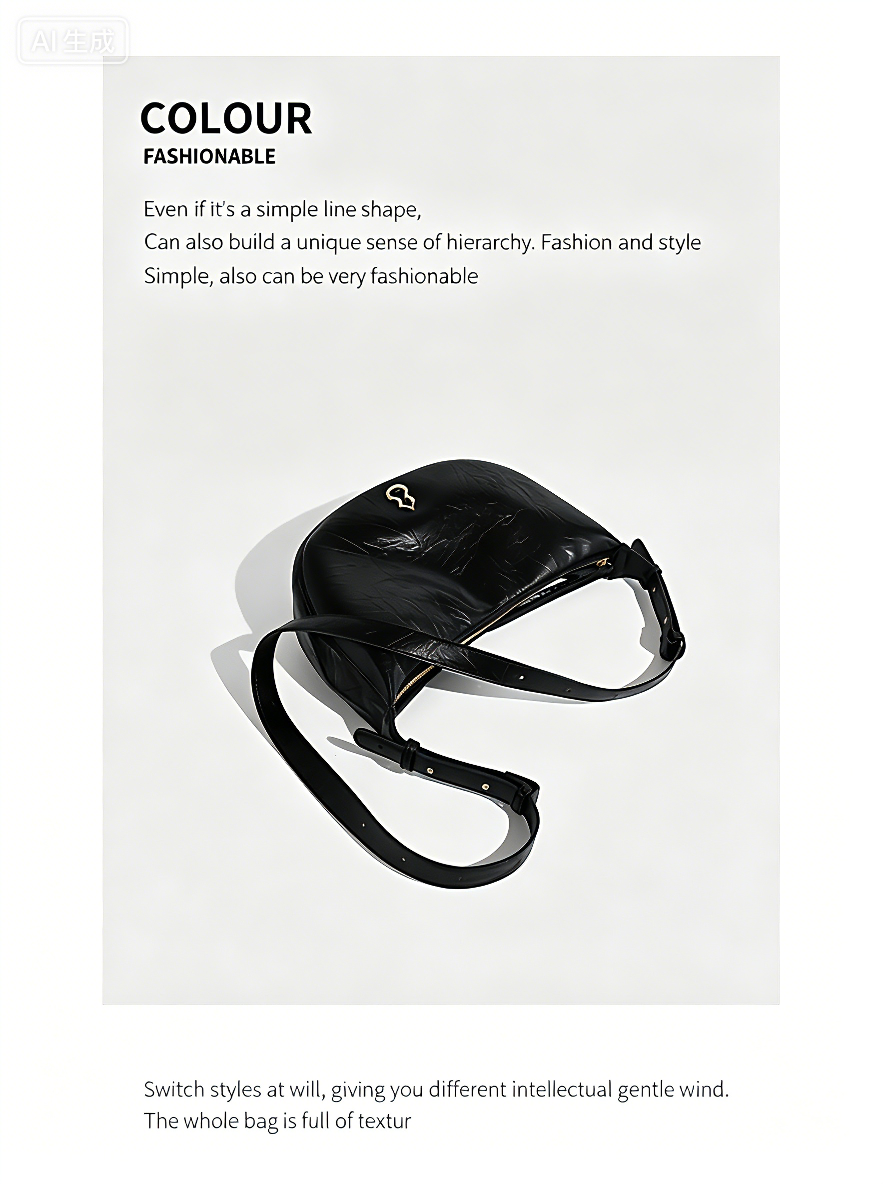 Fashionable classic Handbag Moon