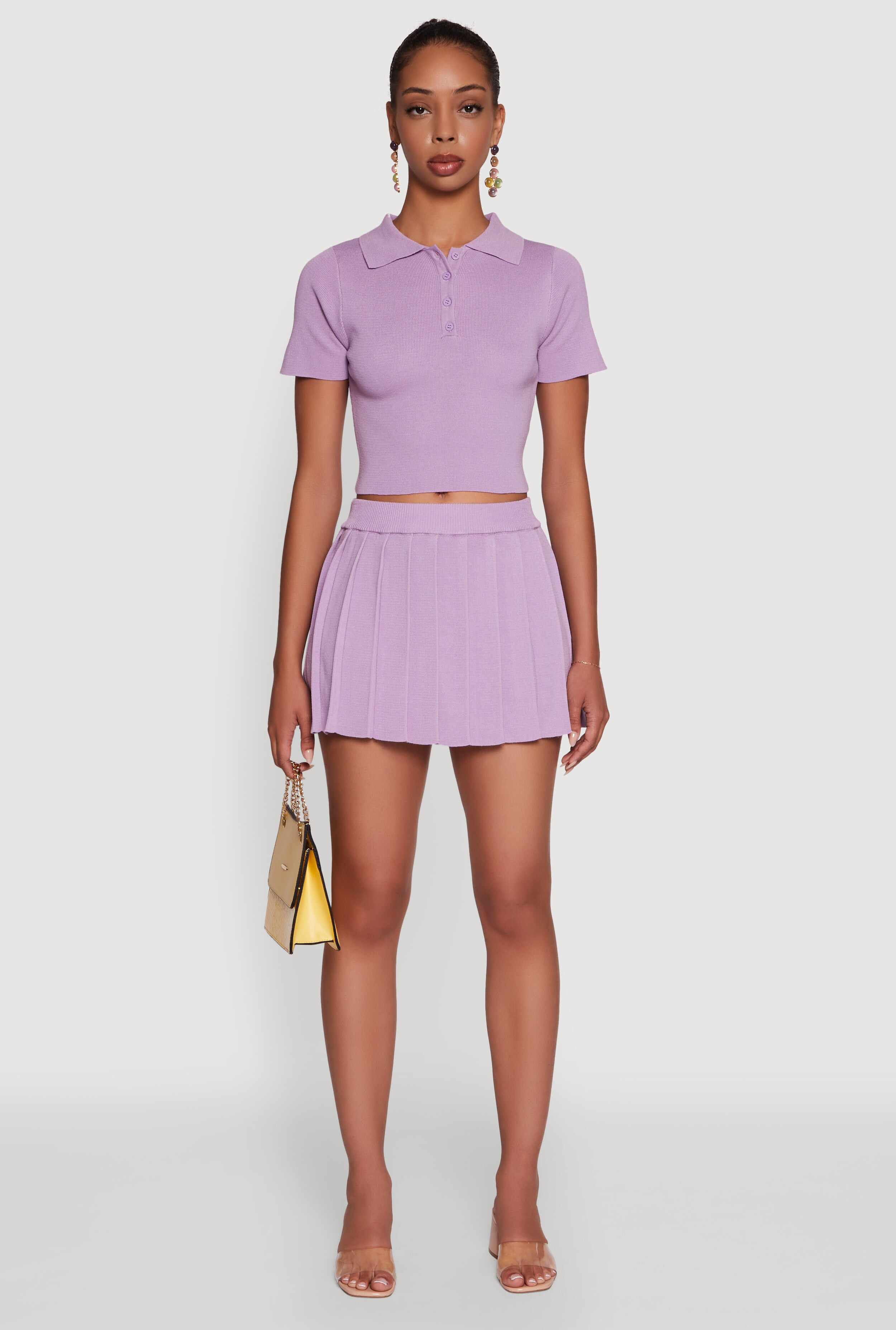 Daisy Classic Fit Short Sleeve Cropped Polo Shirt