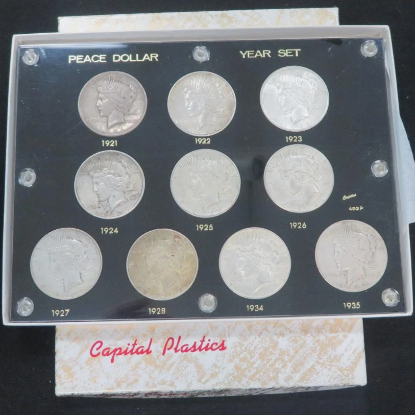 🕊️✯ MIXED DATE ✯The Complete Collection of 1921~1935 Peace Silver Dollar