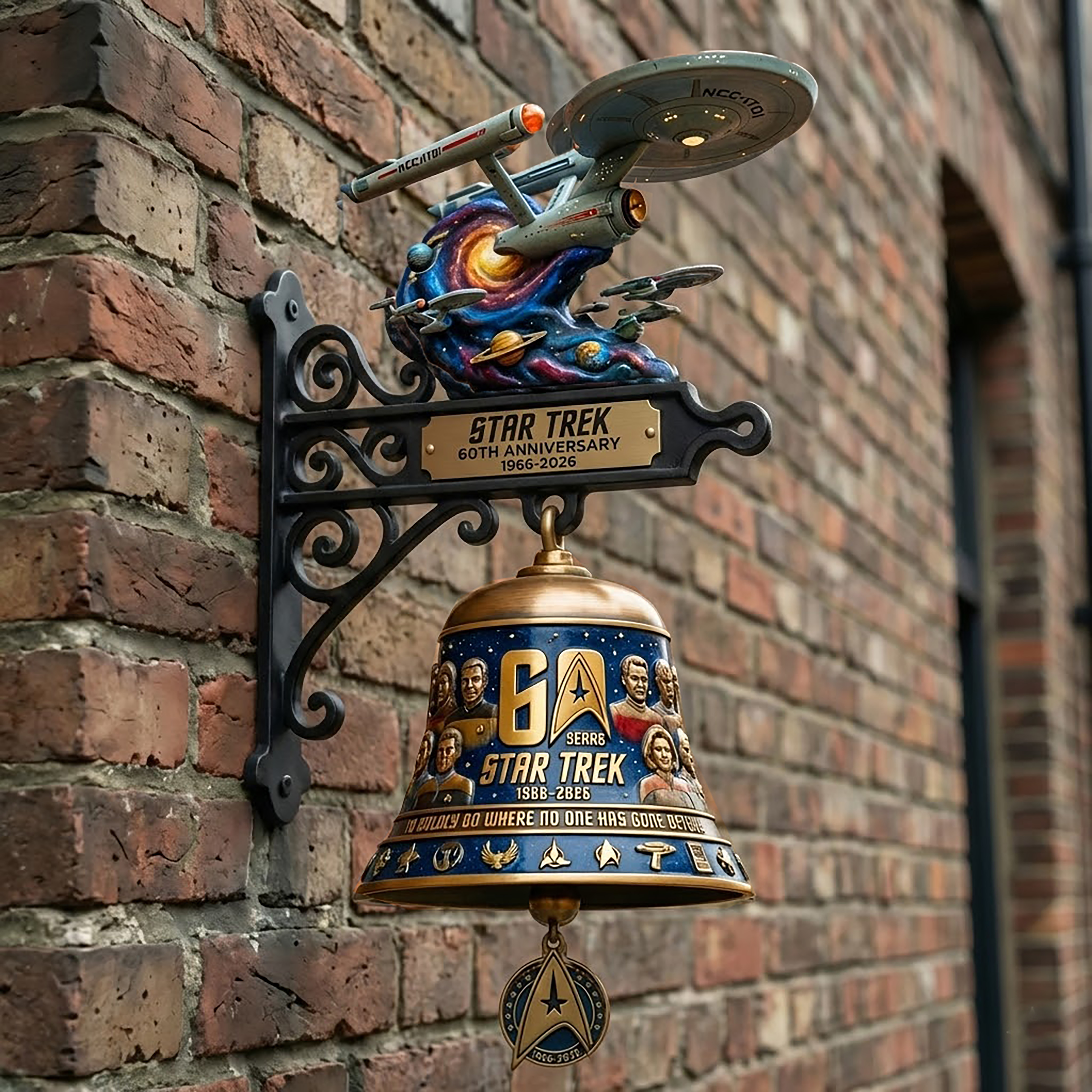 🚀 Star Trek 60th Anniversary Wall Hanging Bell