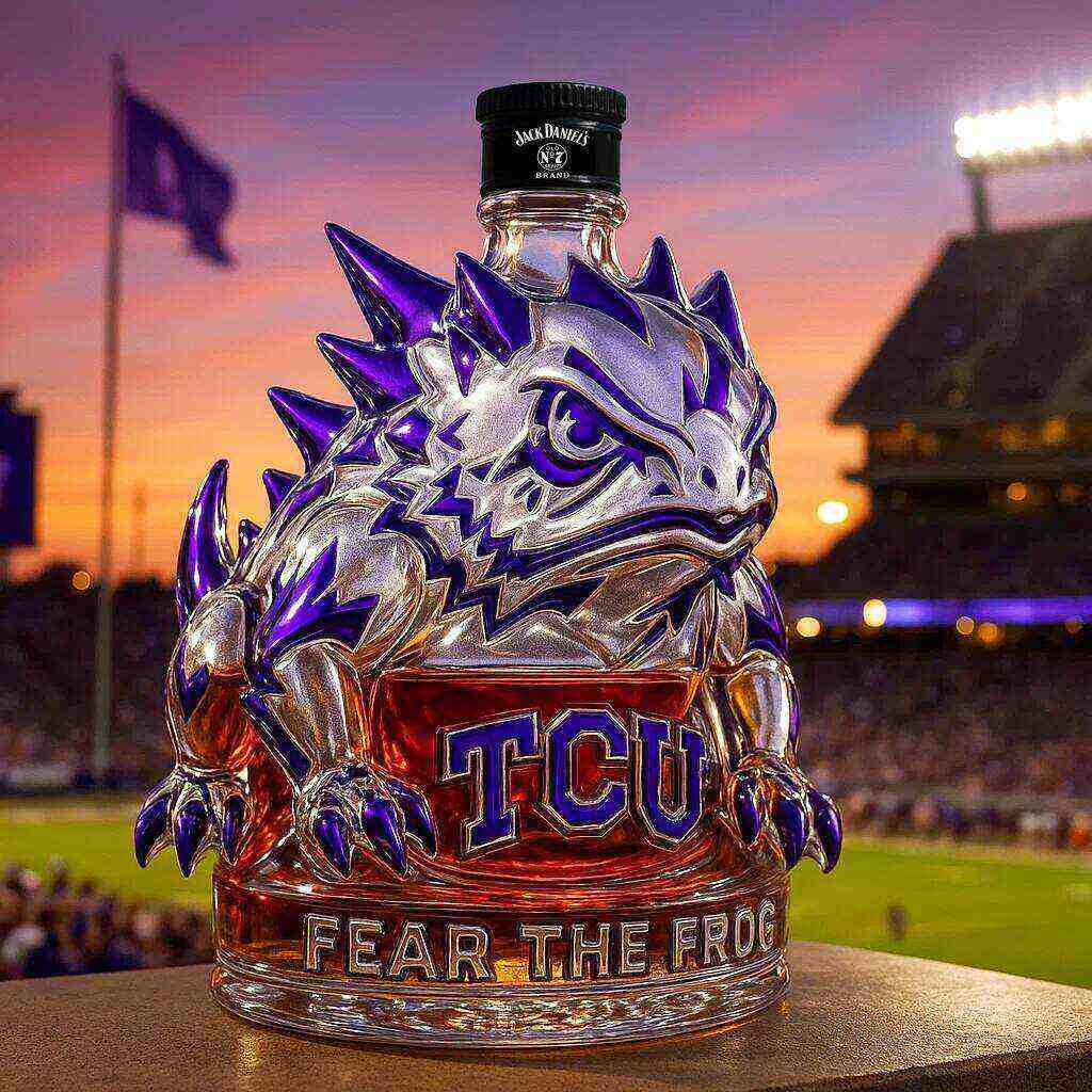TCU Horned Frogs Limited Edition Whiskey Bottle