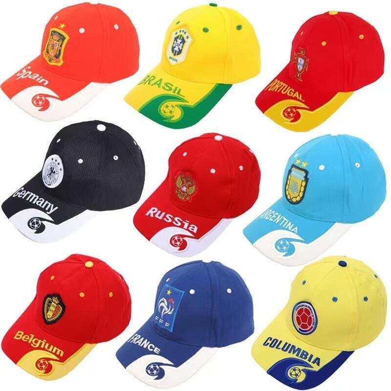 Belgium Inspired Football Fan Baseball Cap, Red & Yellow Casual Sports Hat