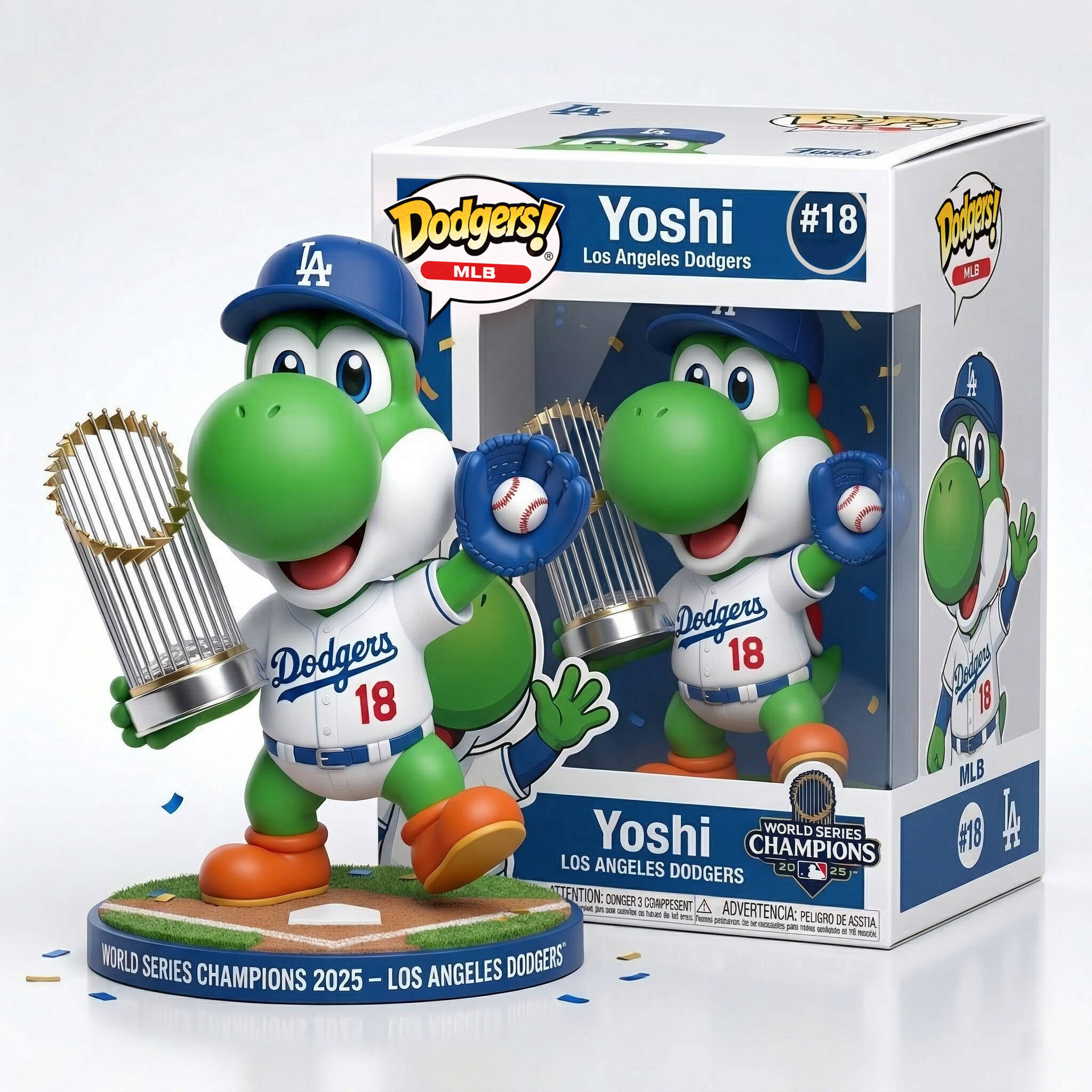 ✨ 2025 World Series Champs Yoshi Dodgers Funko Pop!