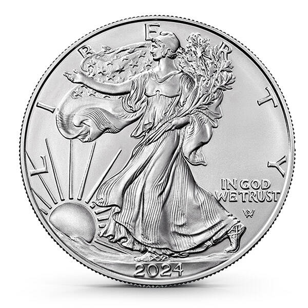2024 $1 1-oz Silver Eagle BU 20-Coin Roll