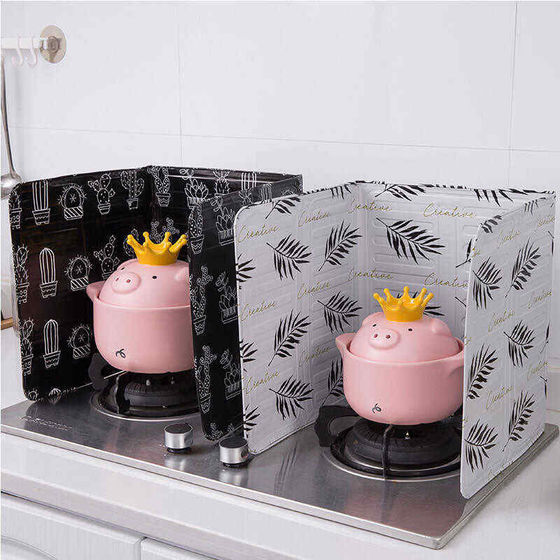 Aluminum Foldable Kitchen Gas Stove Baffle Plate