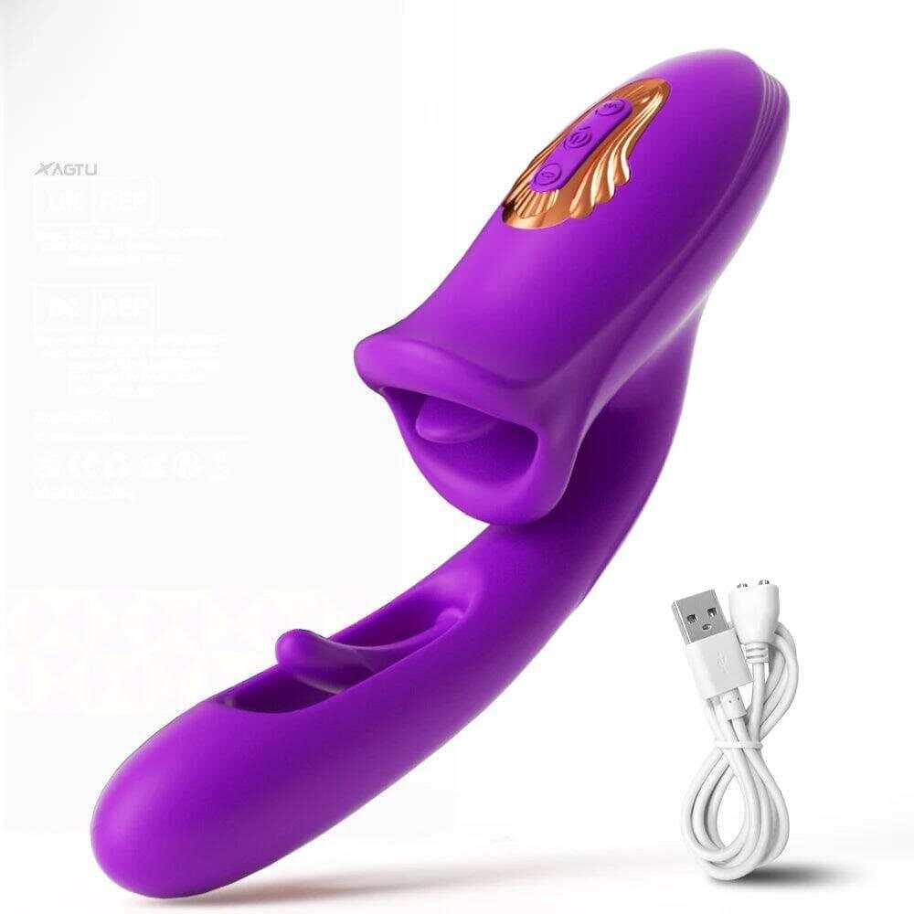 PASSION PULSE Patting Dildo Vibrator: Clit & G-Spot Stimulator