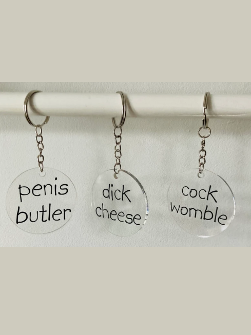 Swear Word Insults Keychain