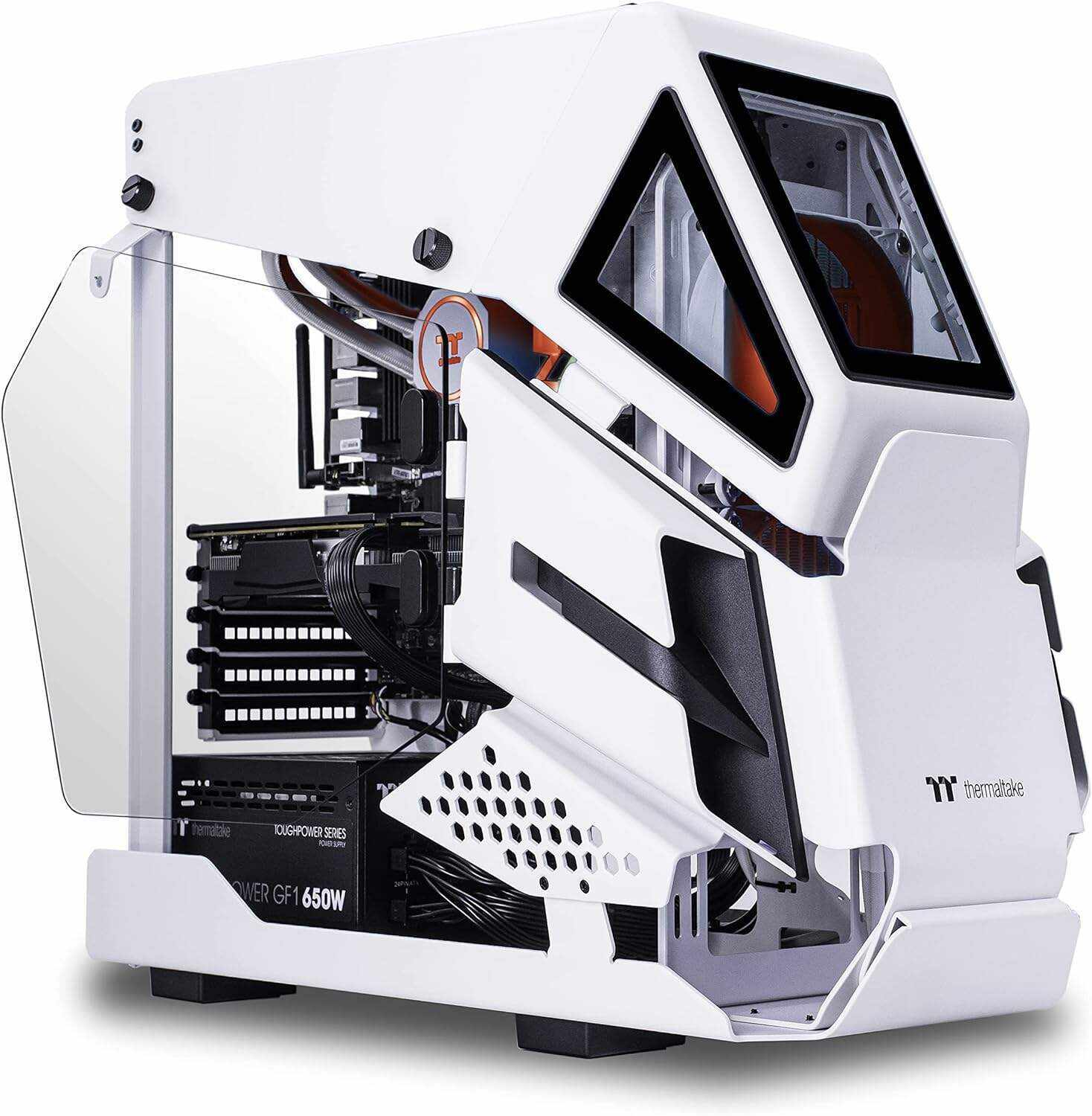 Thermaltake LCGS AH-360S AIO Liquid Cooled Gaming PC (AMD Ryzen 5 5600X 6-core,ToughRam DDR4 3600Mhz 16GB RGB,NVIDIA GeForce RTX 3060, NVMe 1TB M.2, Win 10 Home) AHW2-B550-A36-LCS
