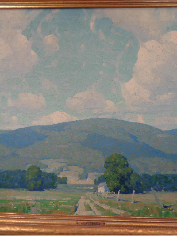 American Impressionist Artist Allen Dean Cochran Oil Painting Summer Catskills circa 1915