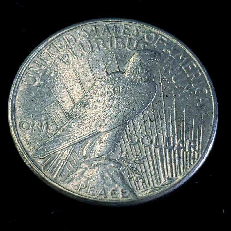 1922 S Silver Peace Dollar  AU/BU  -  Key date Lot#  968