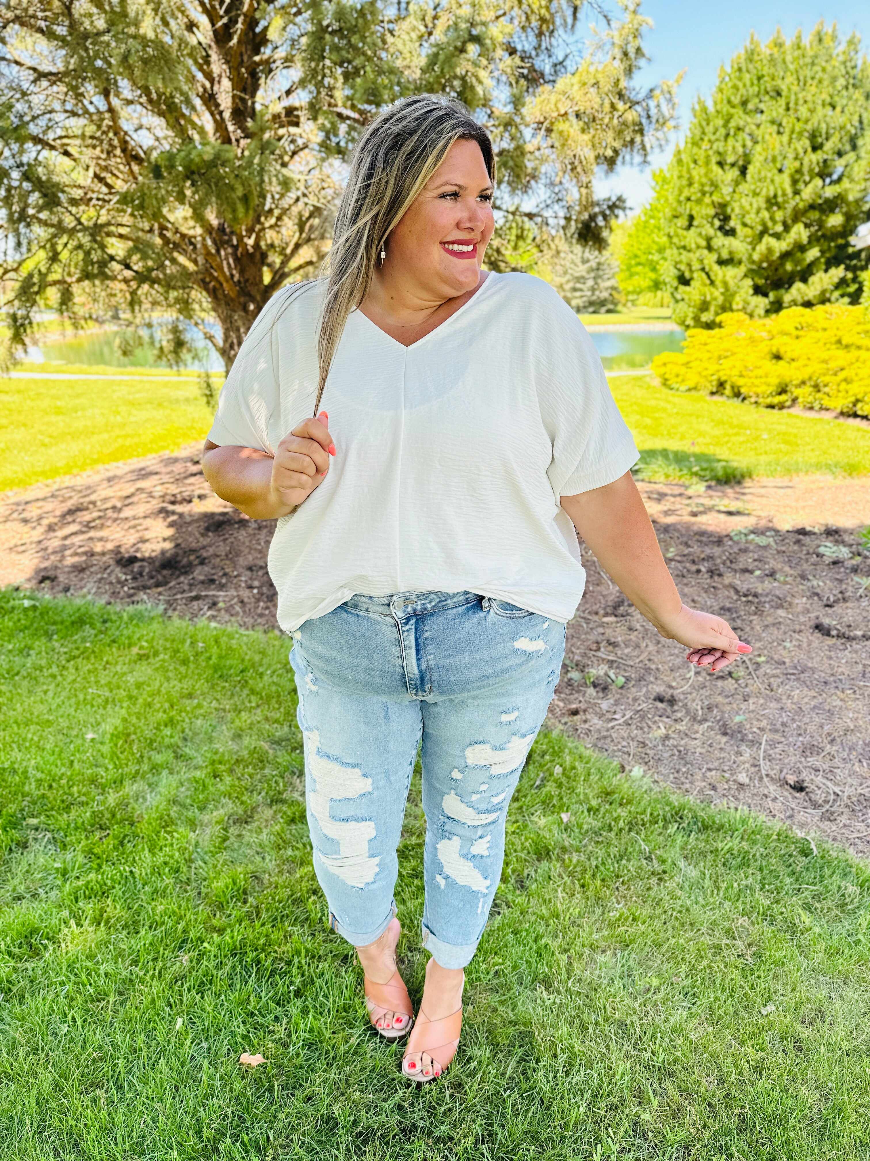 REG/CURVY Cuff It Boyfriend Jeans