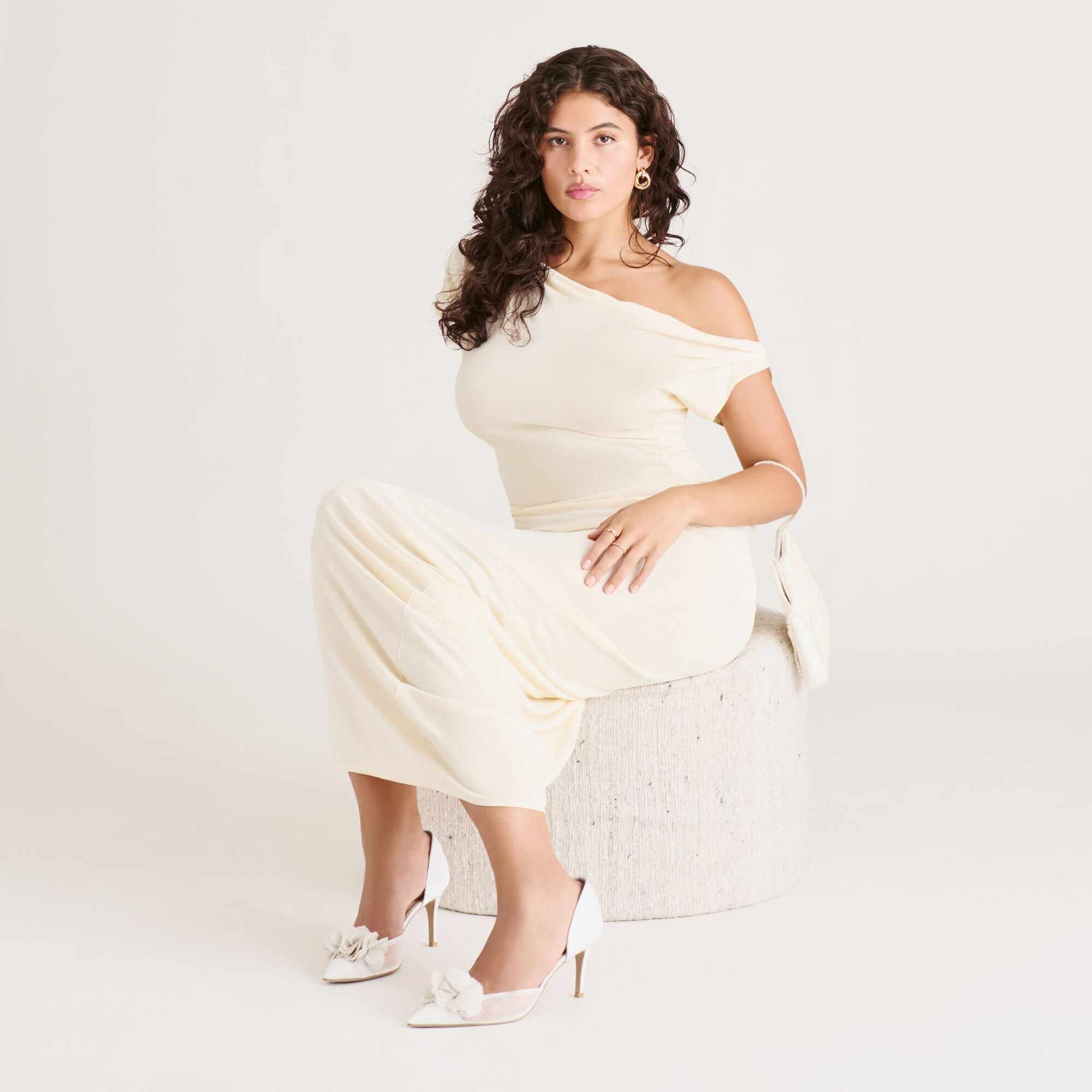 EVELIN HEELS WHITE MESH