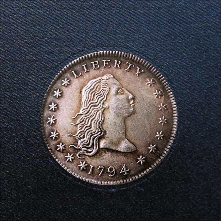 Hot Sale America's First 1794 Liberty Flowing Hair  Dollar Silver🔥