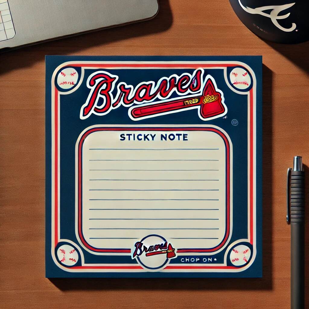 Baseball Team Sticky Notes