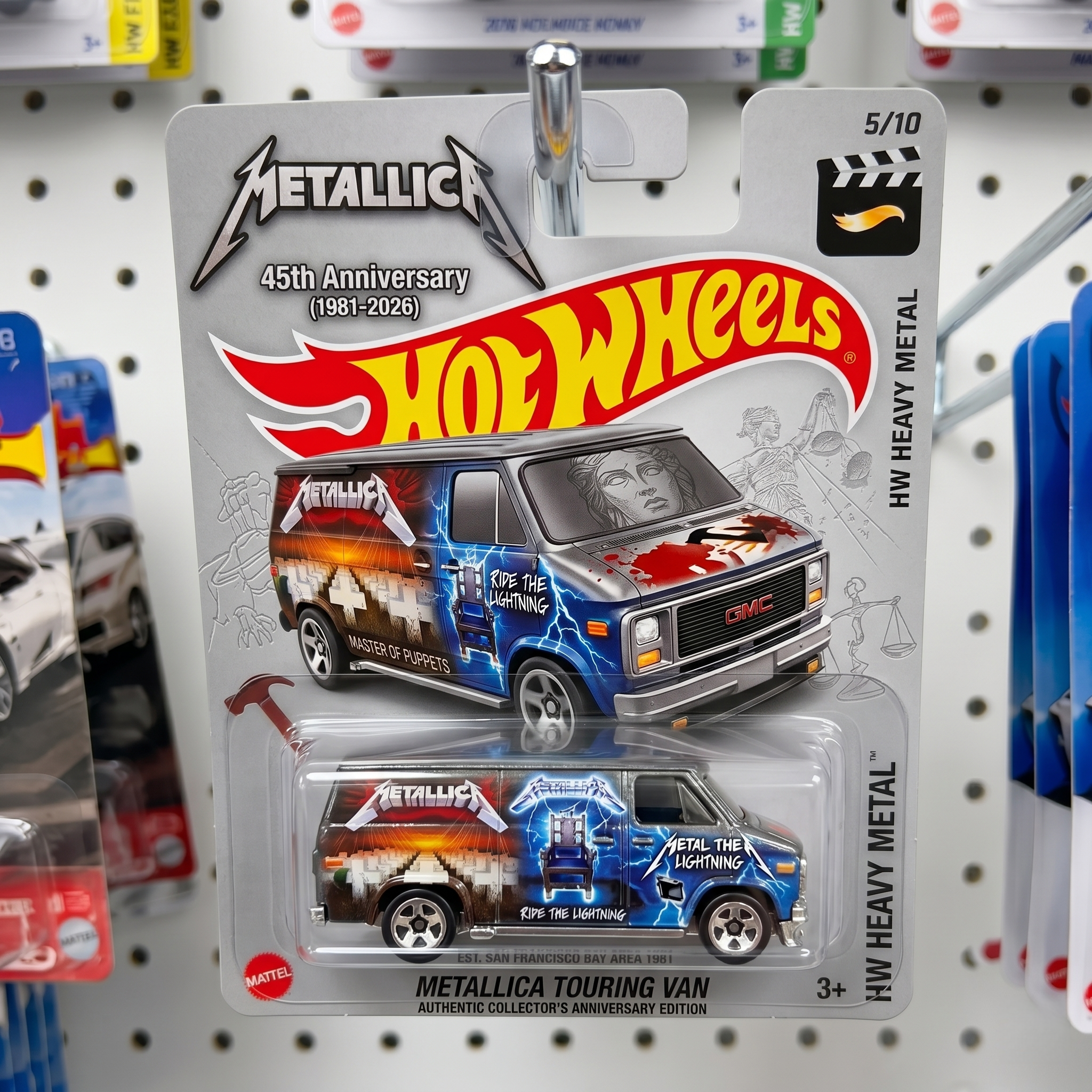 Hot Wheels Metallica 45th Anniversary Commemorative 1980s Touring Van Model