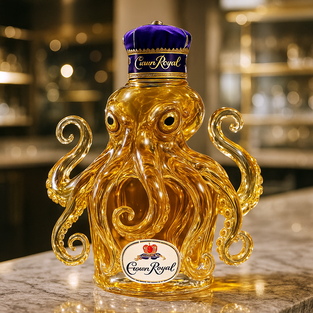 Octopus Whiskey Bottle