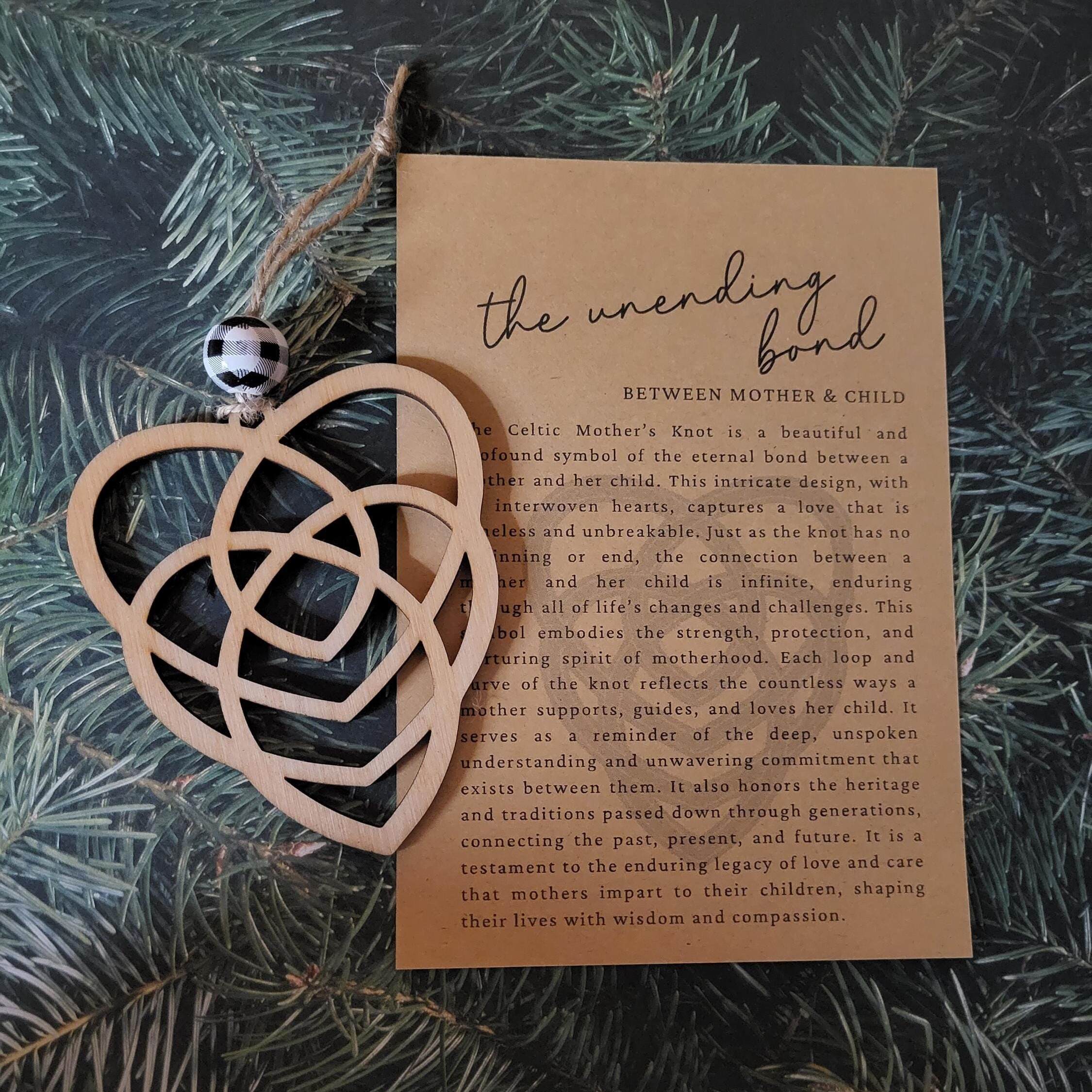 Celtic Heart Story Ornament Mother and Child Ornament