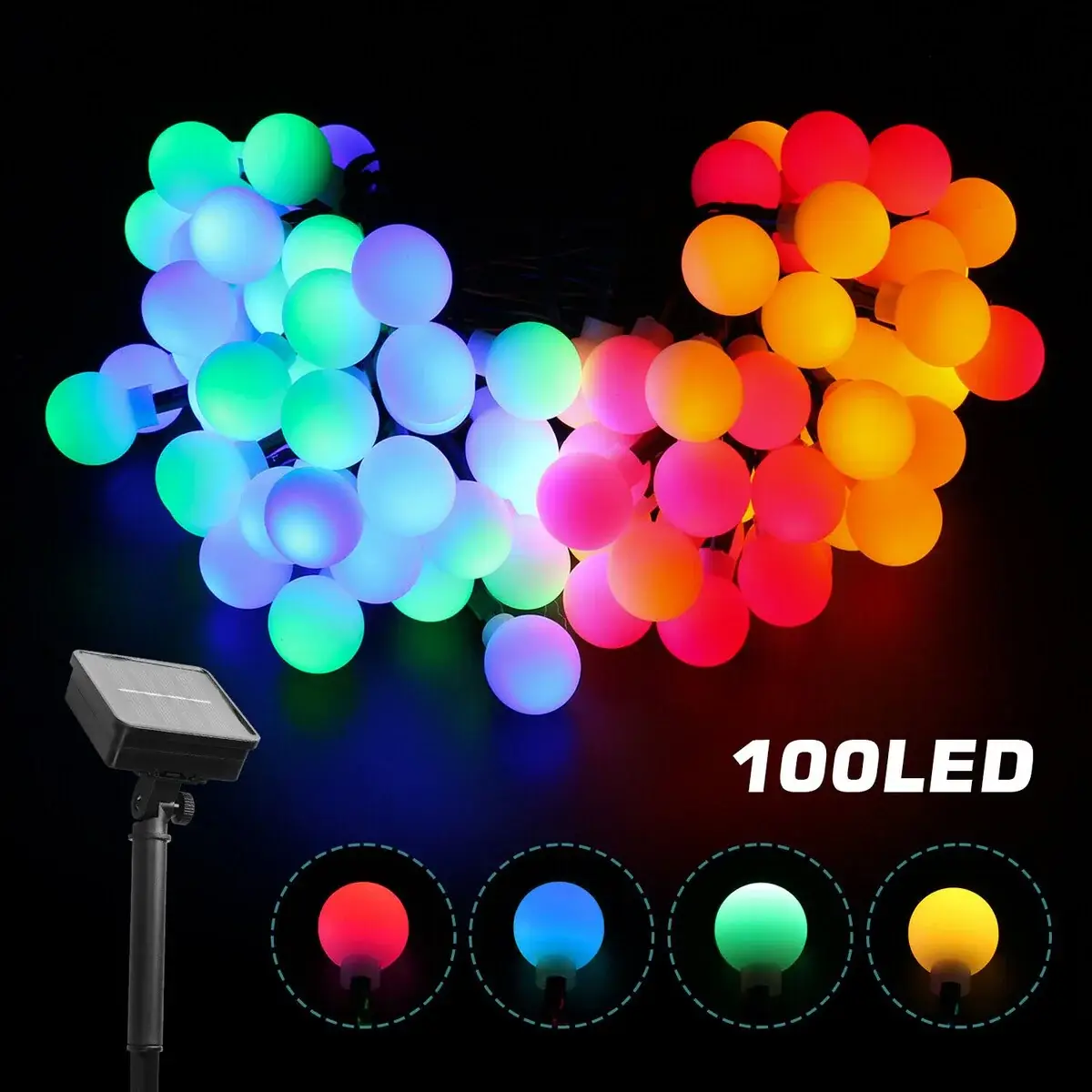 Solar LED Fairy String Lights for Outdoor Garden Decor