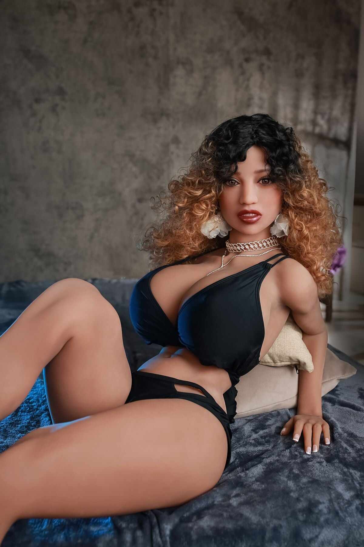 EU Stock - Atalanta 5ft15/ 157cm #221 Head TPE Huge Breasted Bony Real-life Sex Doll
