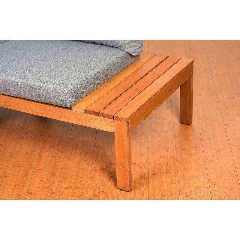 Jacobson Solid Wood 4 - Person Seating Group with Cushions