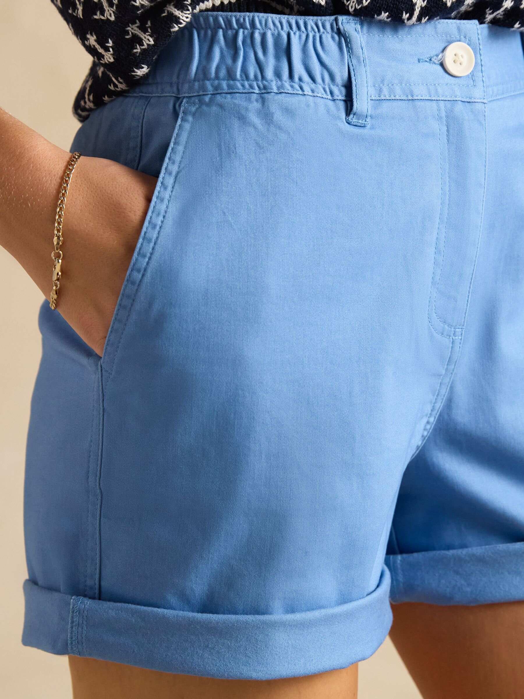 Blue Chino Shorts