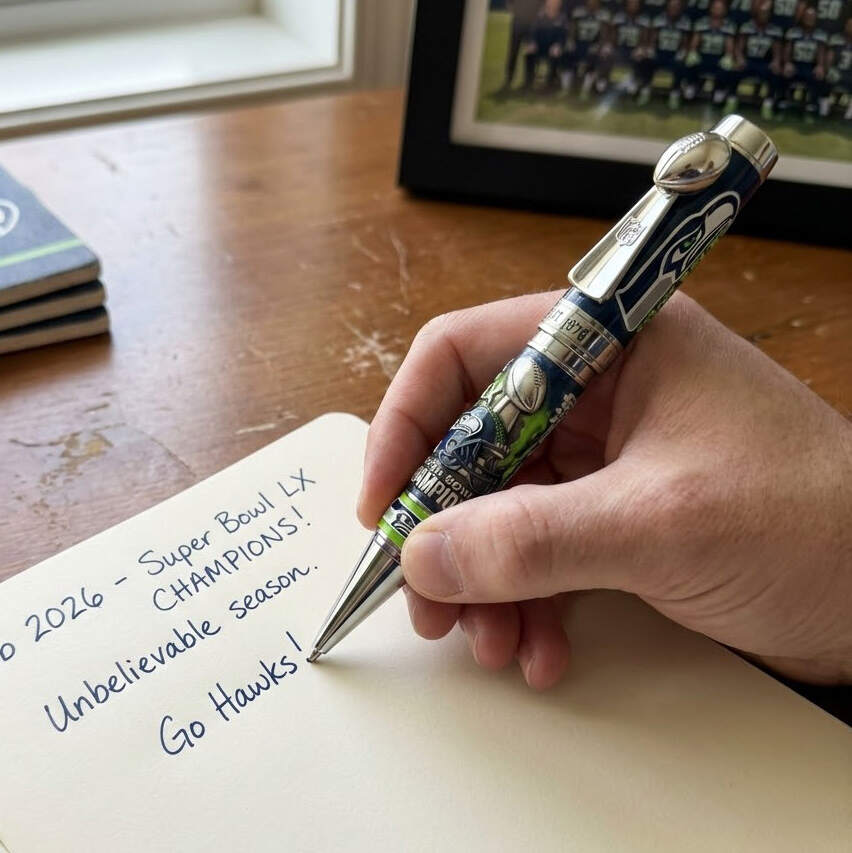 Seattle Seahawks Super Bowl LX Champion Commemorative Pen ✍️🏆