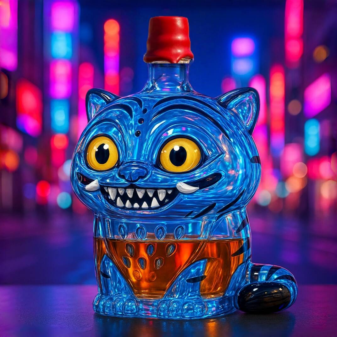 KDH Blue Tiger Whiskey Bottle 2025