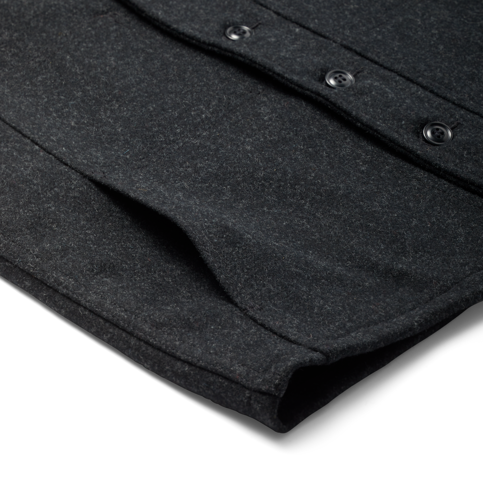 Mackinaw Wool Vest - Charcoal