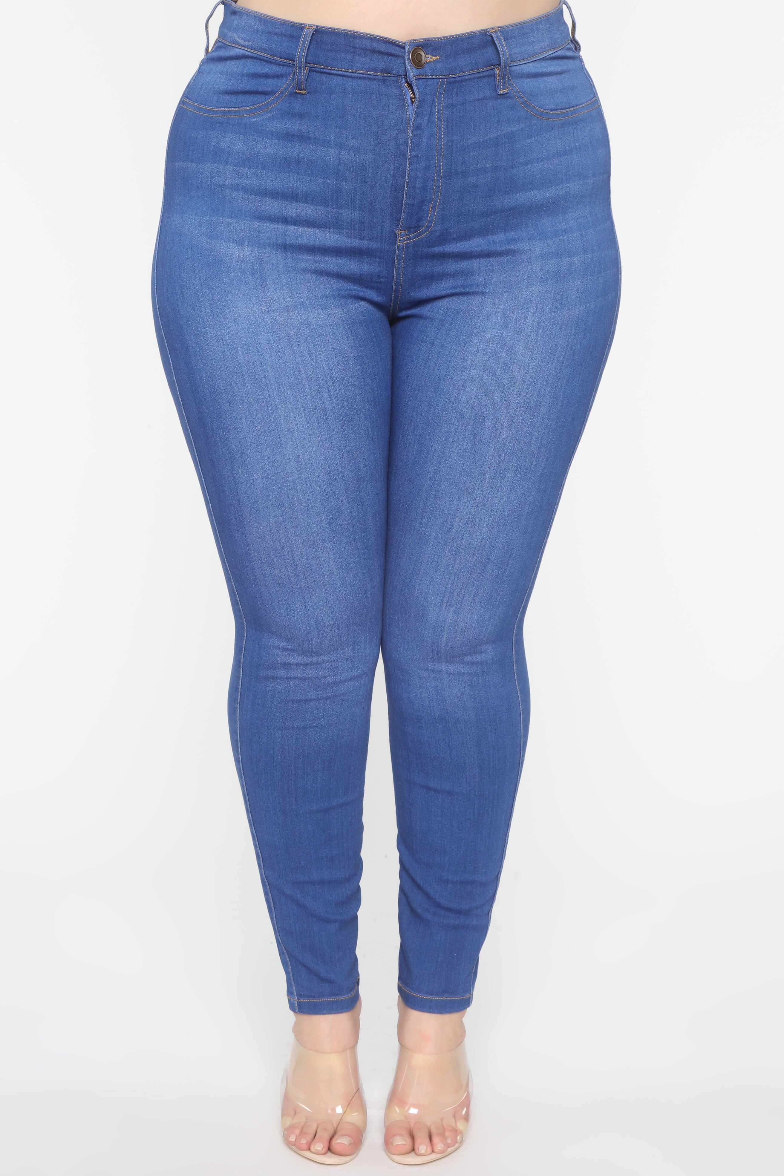 Emma Super Stretch High Rise Skinny Jean - Blue