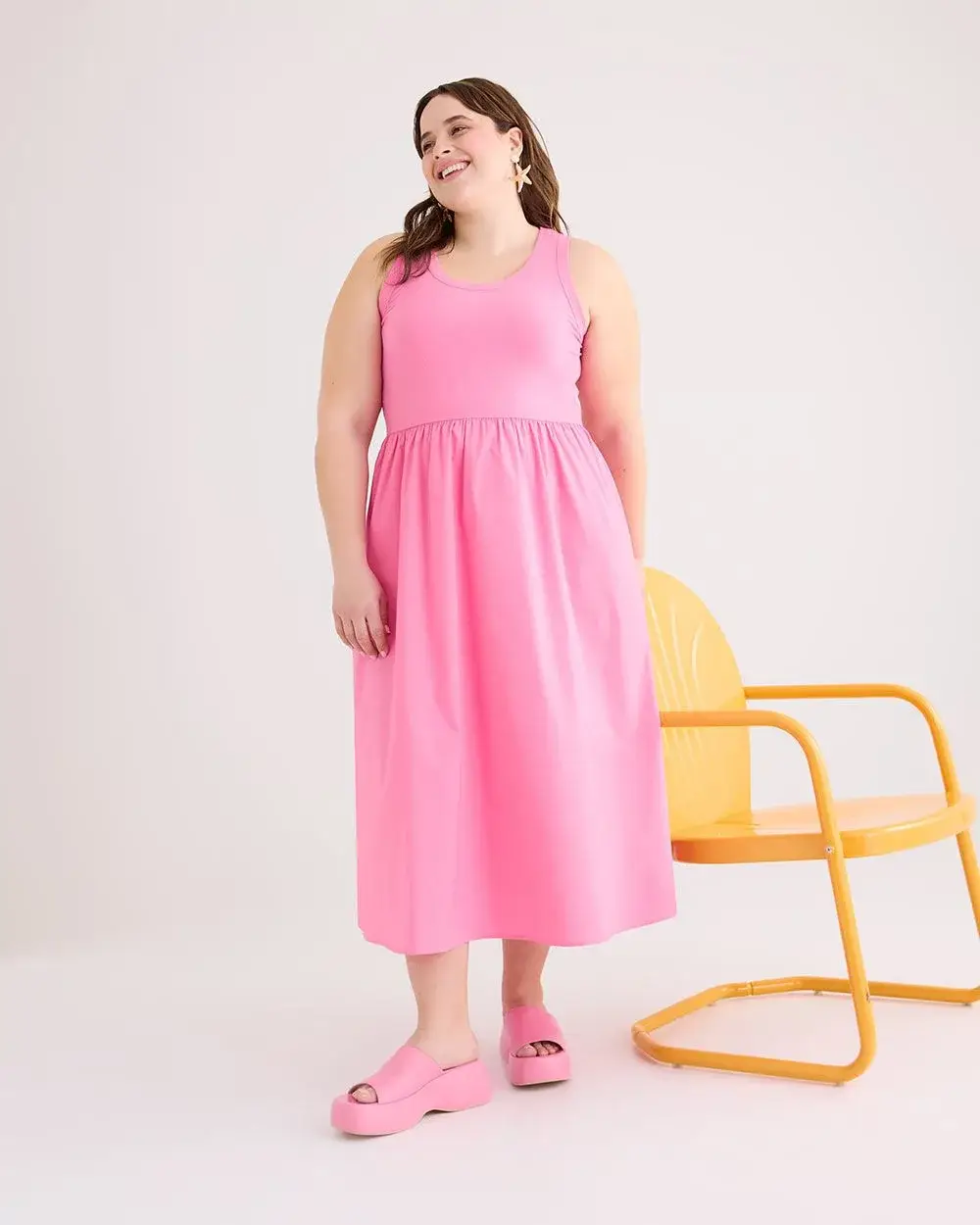 Meredith's Picks - Sleeveless Mix-Media Dress