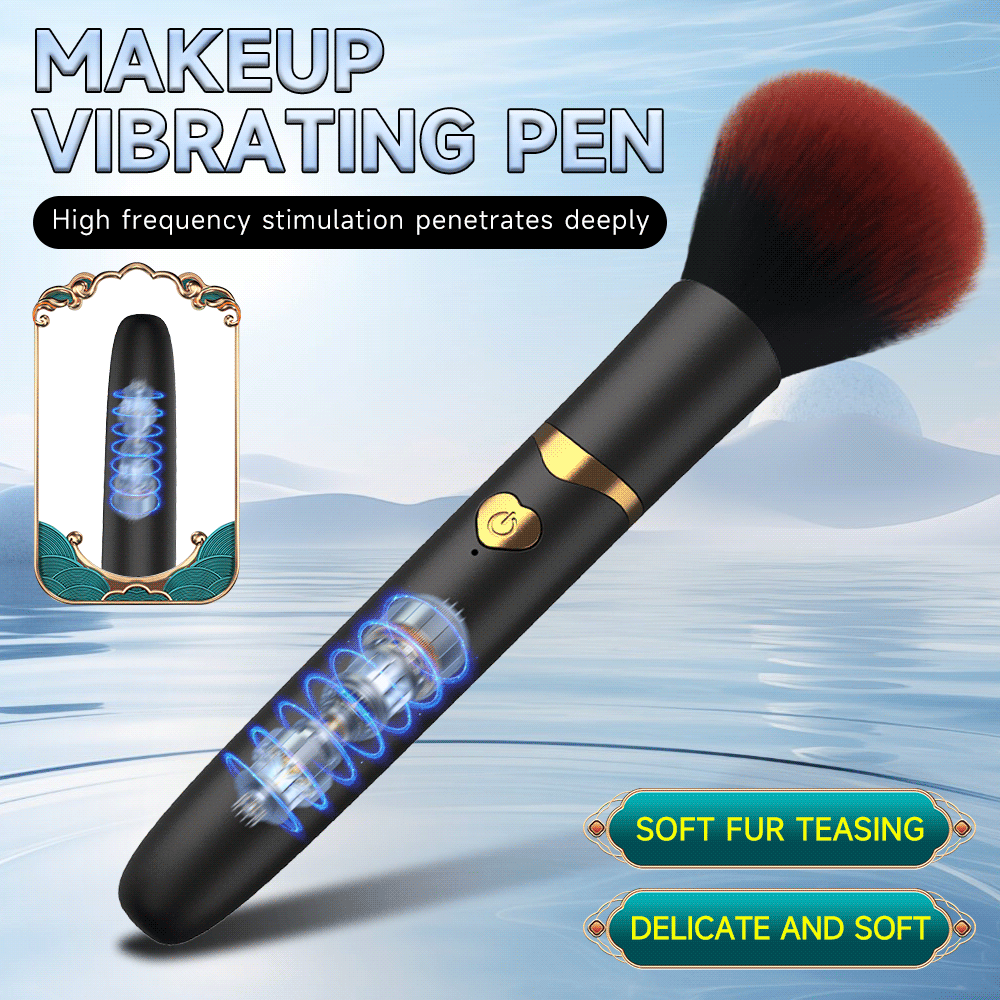 Passion Pulse Adult - Makeup Brush Vibrating Clitoral Vibrator Wand